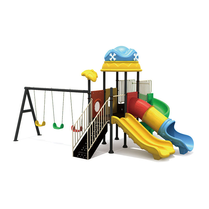 Swing Set With Tunnel Slide